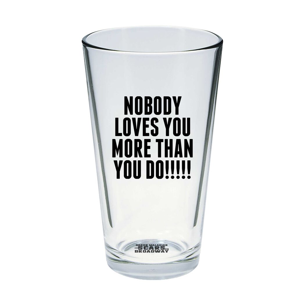 Angry Guru Pint Glass