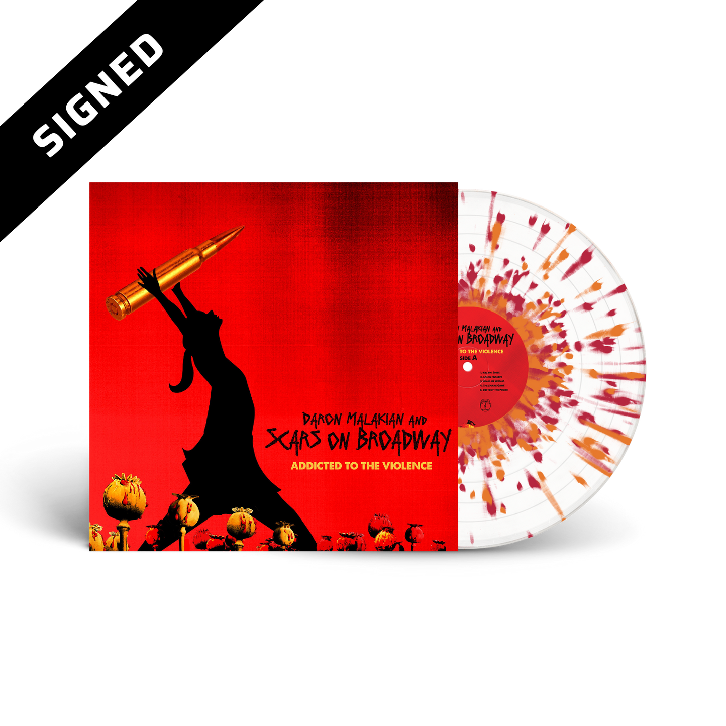 Addicted To The Violence Splatter LP (Signed)